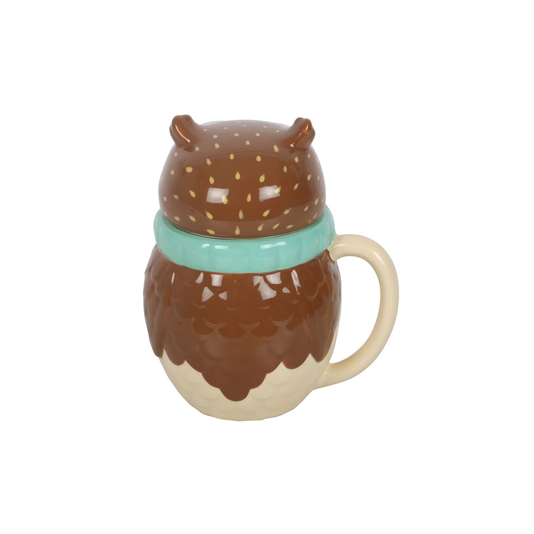Oliver Owl Lidded Mug