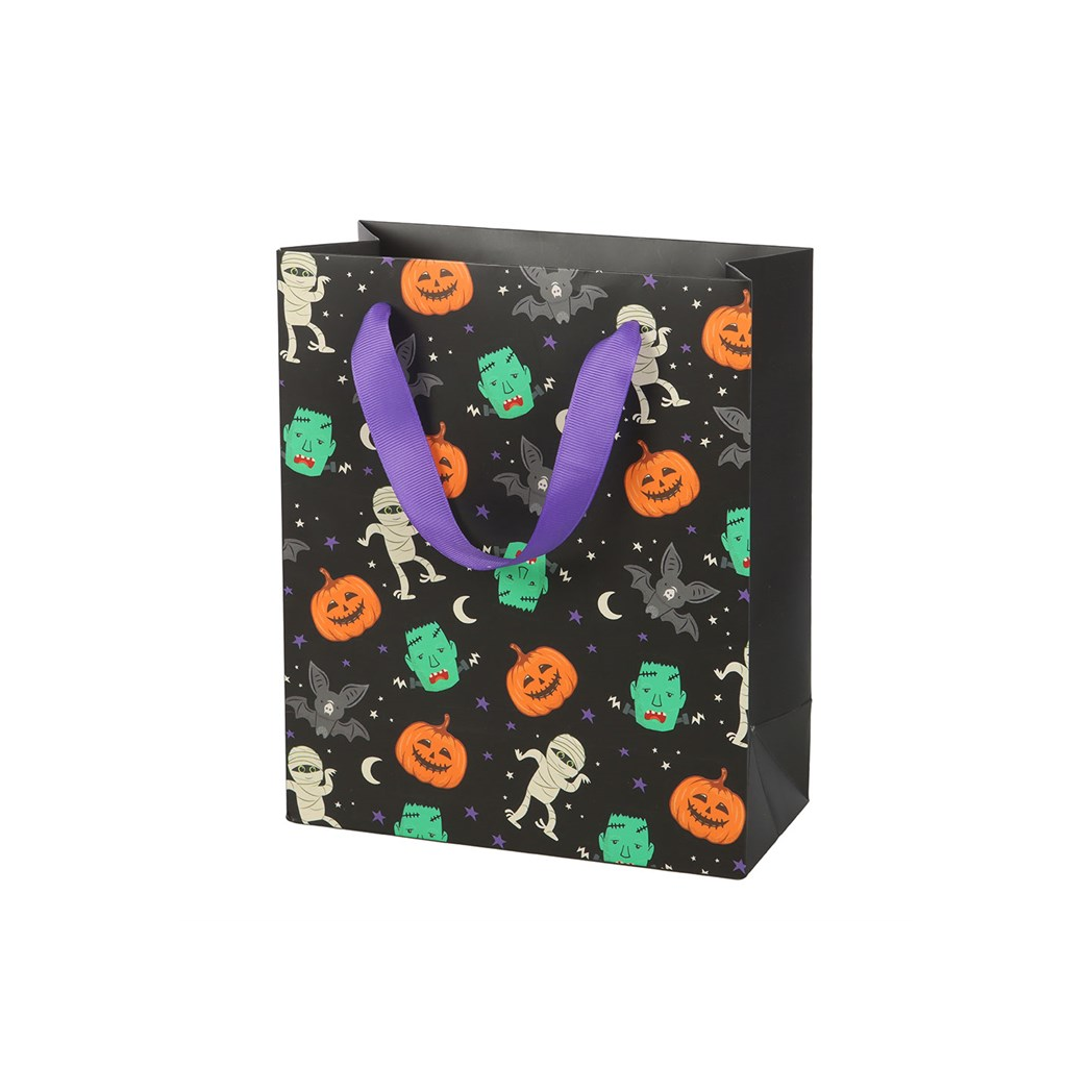 23cm Medium Monster Mash Print Gift Bag