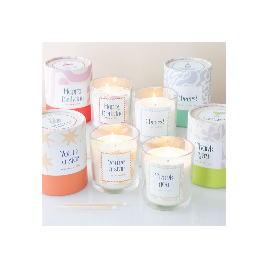 Happy Birthday Vanilla Cake Candle