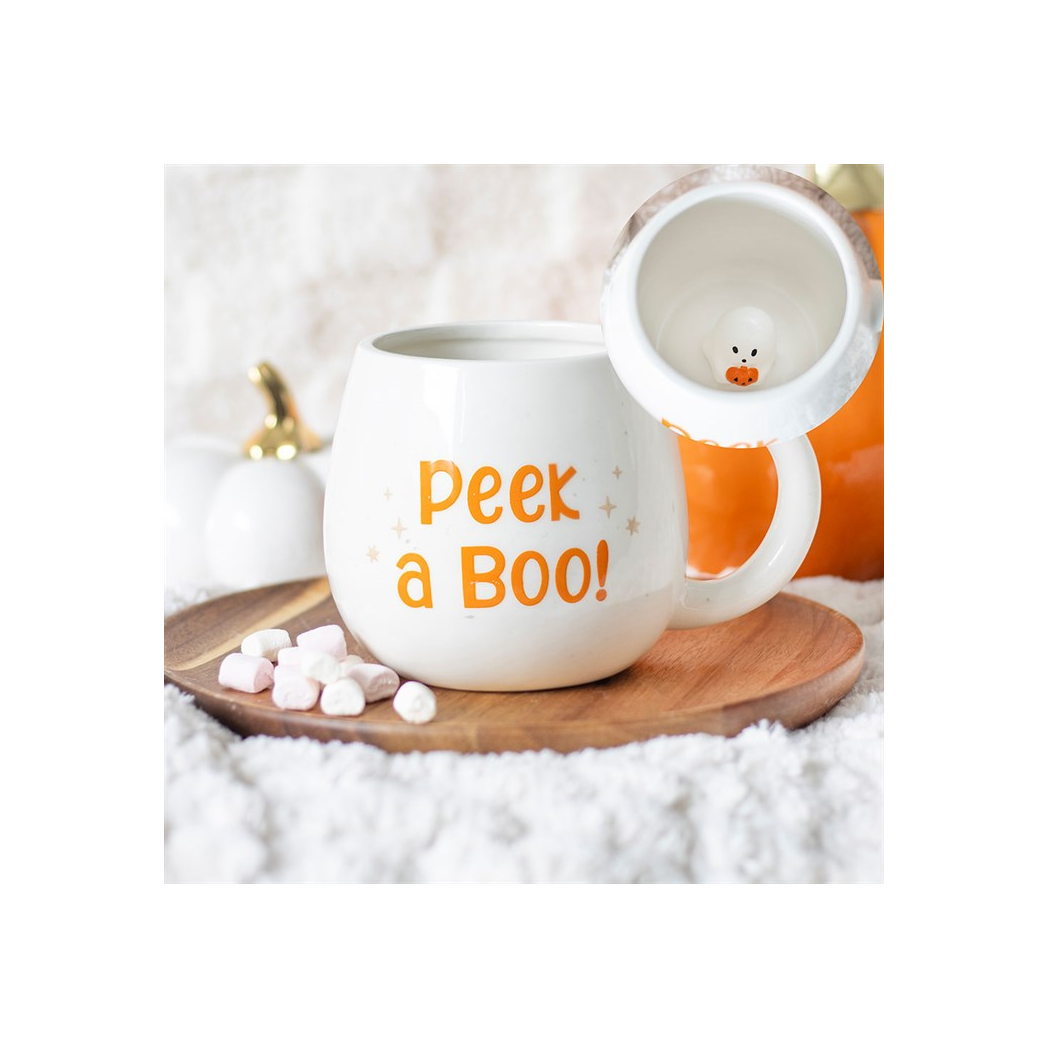 Peekaboo Ghost Rounded Mug