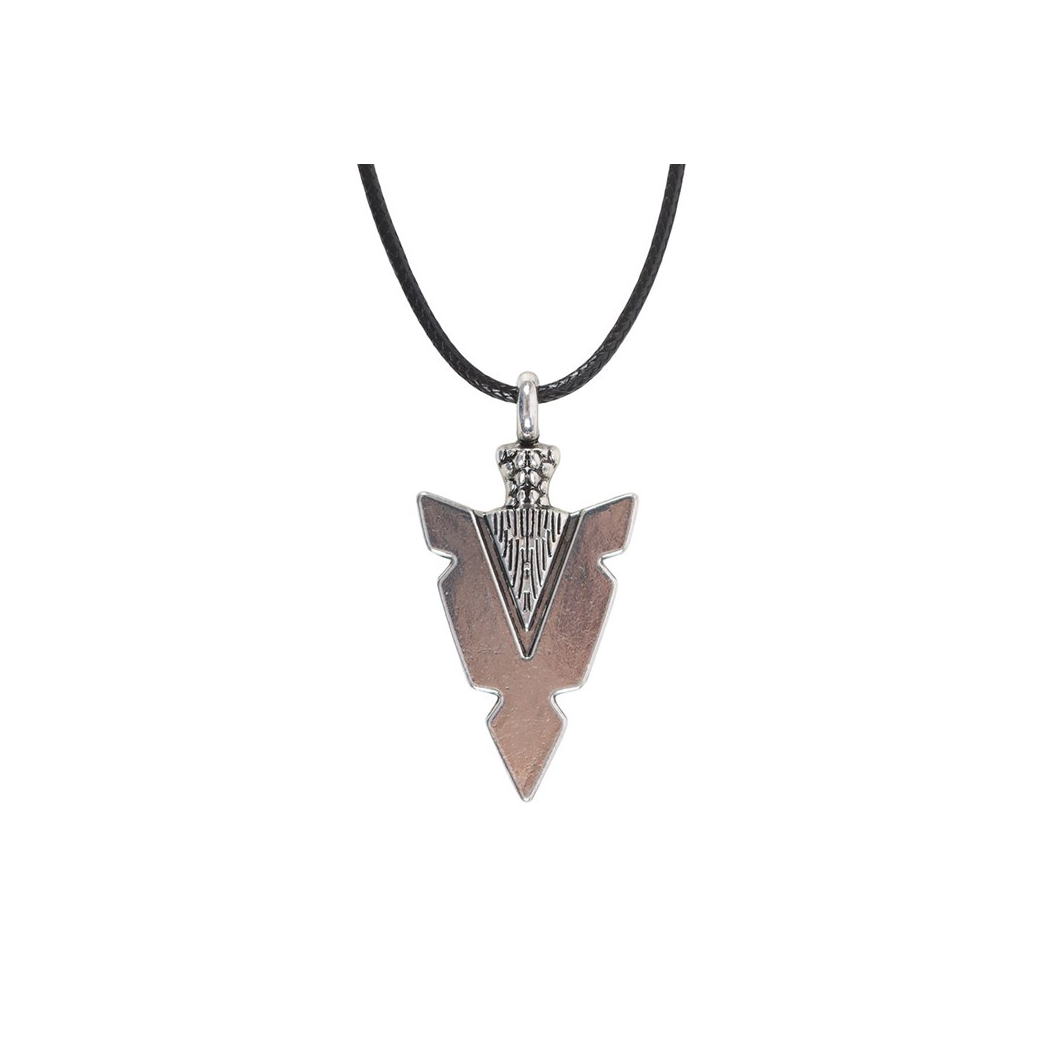 Arrowhead of Strength Viking Cord Necklace