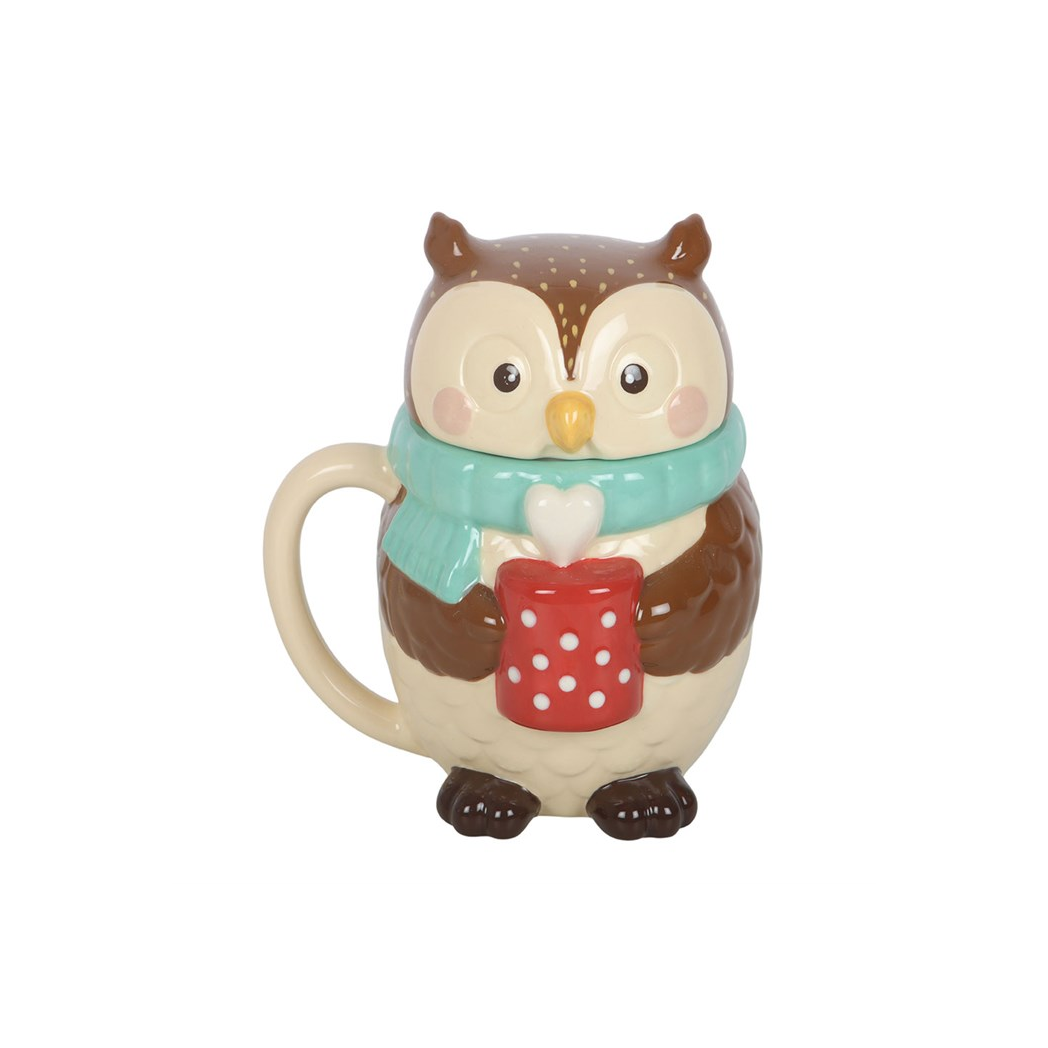Oliver Owl Lidded Mug