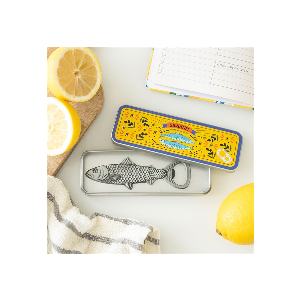 Sardine Bottle Opener in Storage Tin
