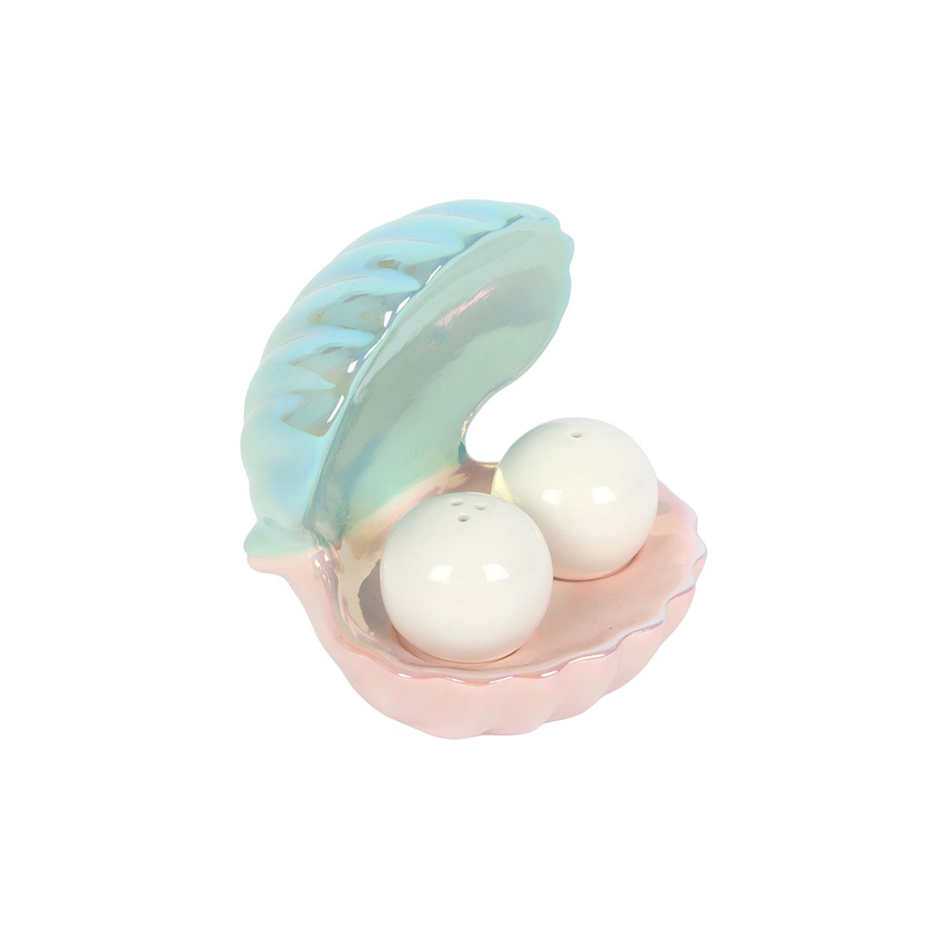 Clam Shell Salt and Pepper Shakers
