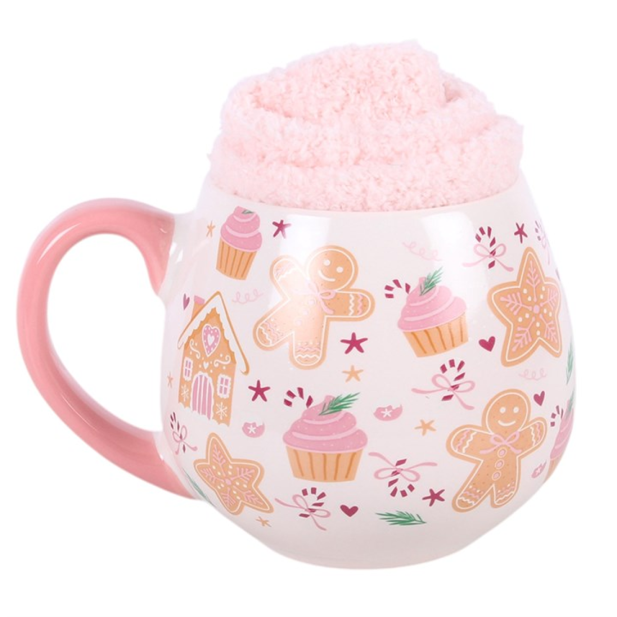 Sugarplum Bakery Print Mug and Socks Set