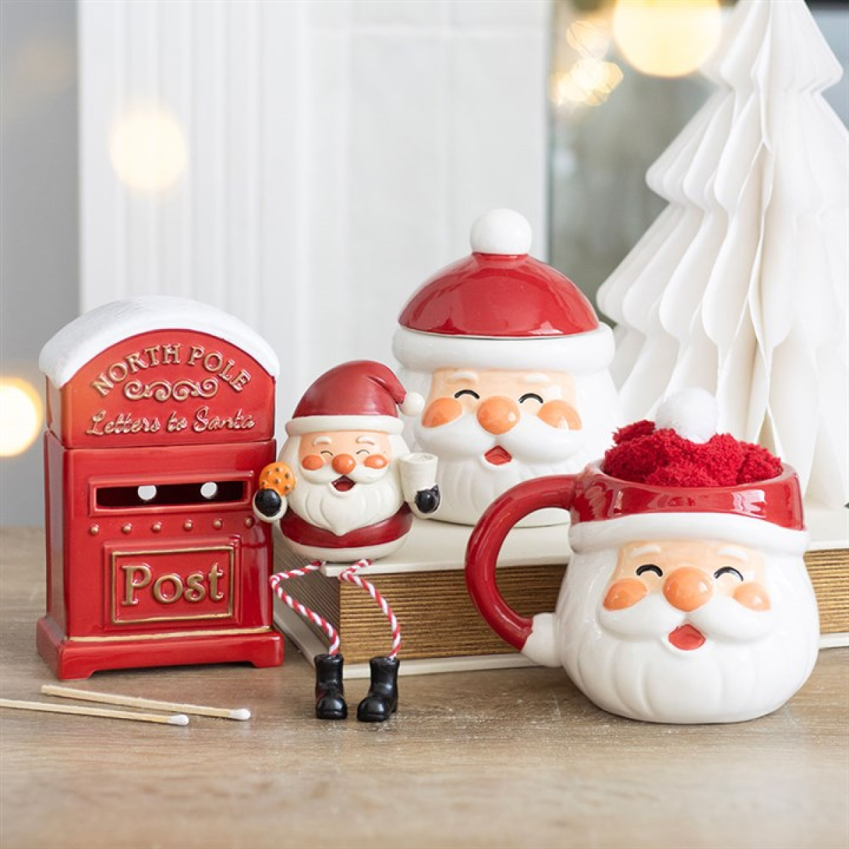 Jolly Santa Christmas Mug and Socks Set