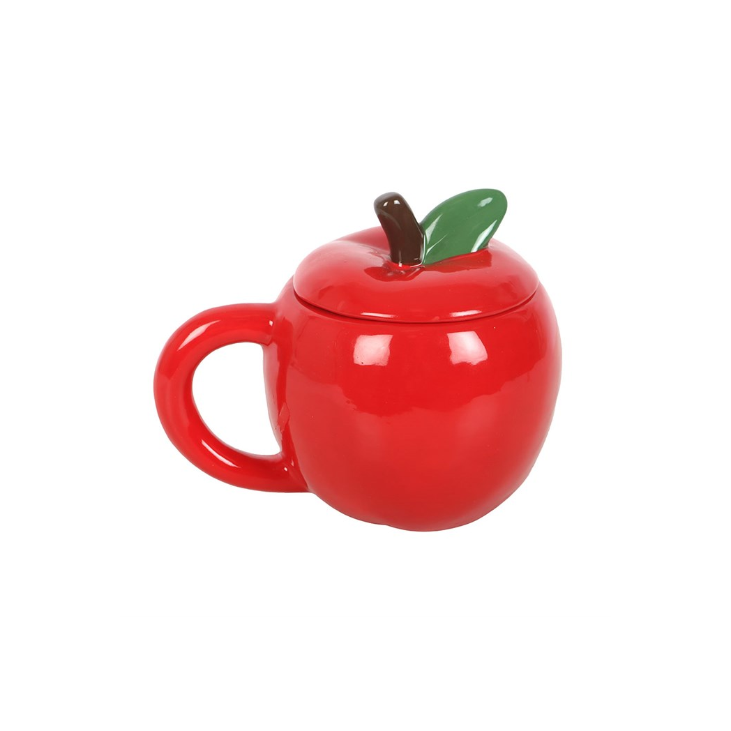 Apple Shaped Lidded Mug