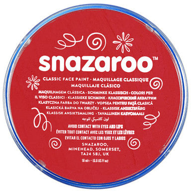 Bright Red Snazaroo Face Paint 18ml