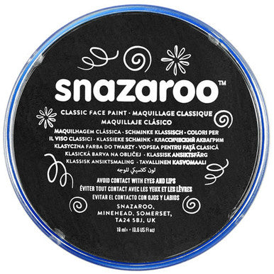 Black Snazaroo Face Paint 18ml