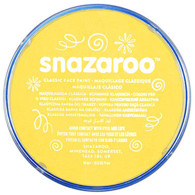 Bright Yellow Snazaroo Face Paint 18ml