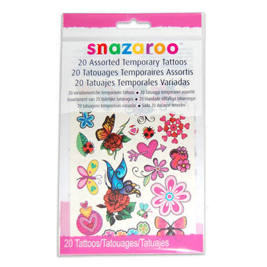 Snazaroo 20 Fantasy Temporary Tattoos