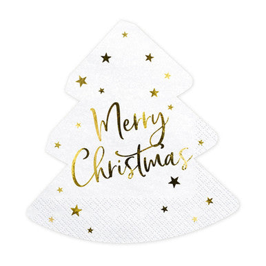 20 Christmas Tree Paper Napkins