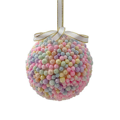 Rainbow Beads Glitter Bauble