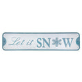 Let It Snow Metal Sign