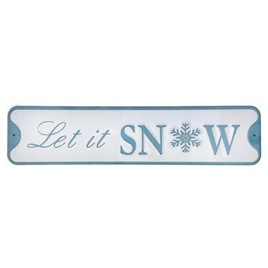 Let It Snow Metal Sign