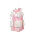 25cm Pink & White Stack of Gifts Hanging Decoration