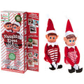 12 inch Red Boy & Girl Elf Figure Duo Pack