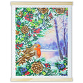 Festive Robin Crystal Art Scroll Kit