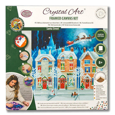 Santa Street Crystal Art Kit
