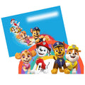 8 Paw Patrol Rainbow Invitations & Envelopes