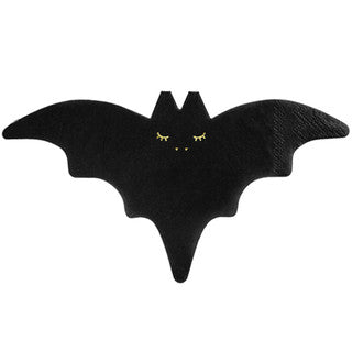 20 Black Bat Paper Napkins