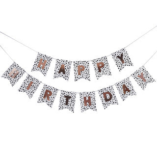 2m Happy Birthday Dalmatian Pennant Paper Banner