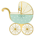 20 Baby Stroller Tiffany Blue Paper Napkins