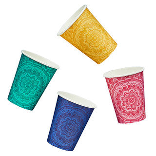 8 Mandala Paper Cups