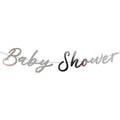 1.5m Baby Shower Silver Script Letter Banner