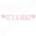 It's A Girl Letter Paper Banner
