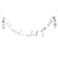 2m We Wonder What You Are Star Foil Banner