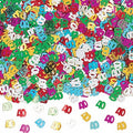 Age 40 Multi Colour Metallic Confetti
