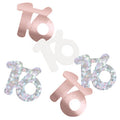 Age 16 Rose Gold Glitz Foil Confetti