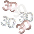 Age 30 Rose Gold Glitz Foil Confetti