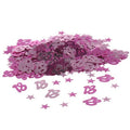 Age 18 Pink Mini Stars Metallic Confetti
