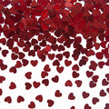 Red Hearts Metallic Confetti