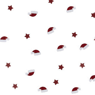 Christmas Hat & Star Glitter Card Confetti