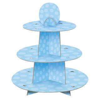 Blue Dot Cupcake Stand