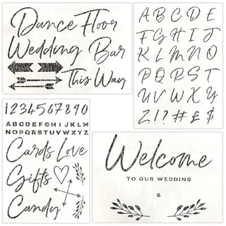 Wedding Signage Stencils