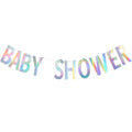 2m Baby Shower Iridescent Paper Banner
