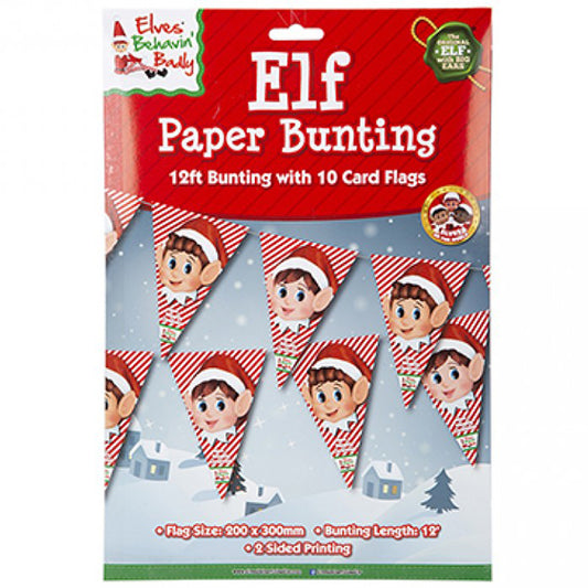 Elves Behavin Badly Paper Triangle Bunting
