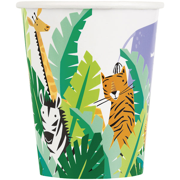 8 Animal Safari Paper Cups
