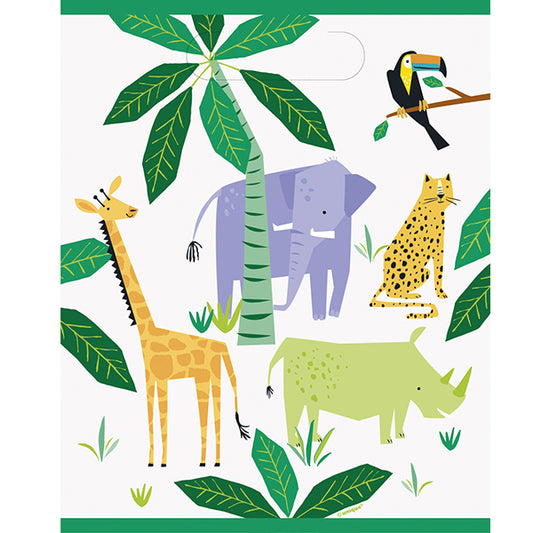 8 Animal Safari Party Loot Bags