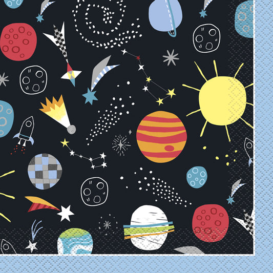16 Outer Space Paper Napkins