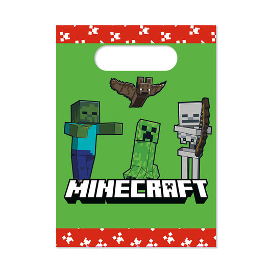 4 Minecraft Paper Party Bags