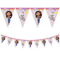 Gabby's Dollhouse Party Paper Triangle Flag Banner