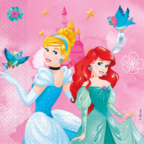 20 Disney Princess Paper Napkins