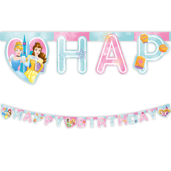 Disney Princess Happy Birthday Banner