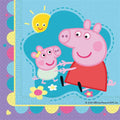 20 Peppa Pig Made With Love Paper Napkins