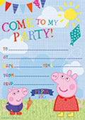 20 Pepper Pig Party Invitations